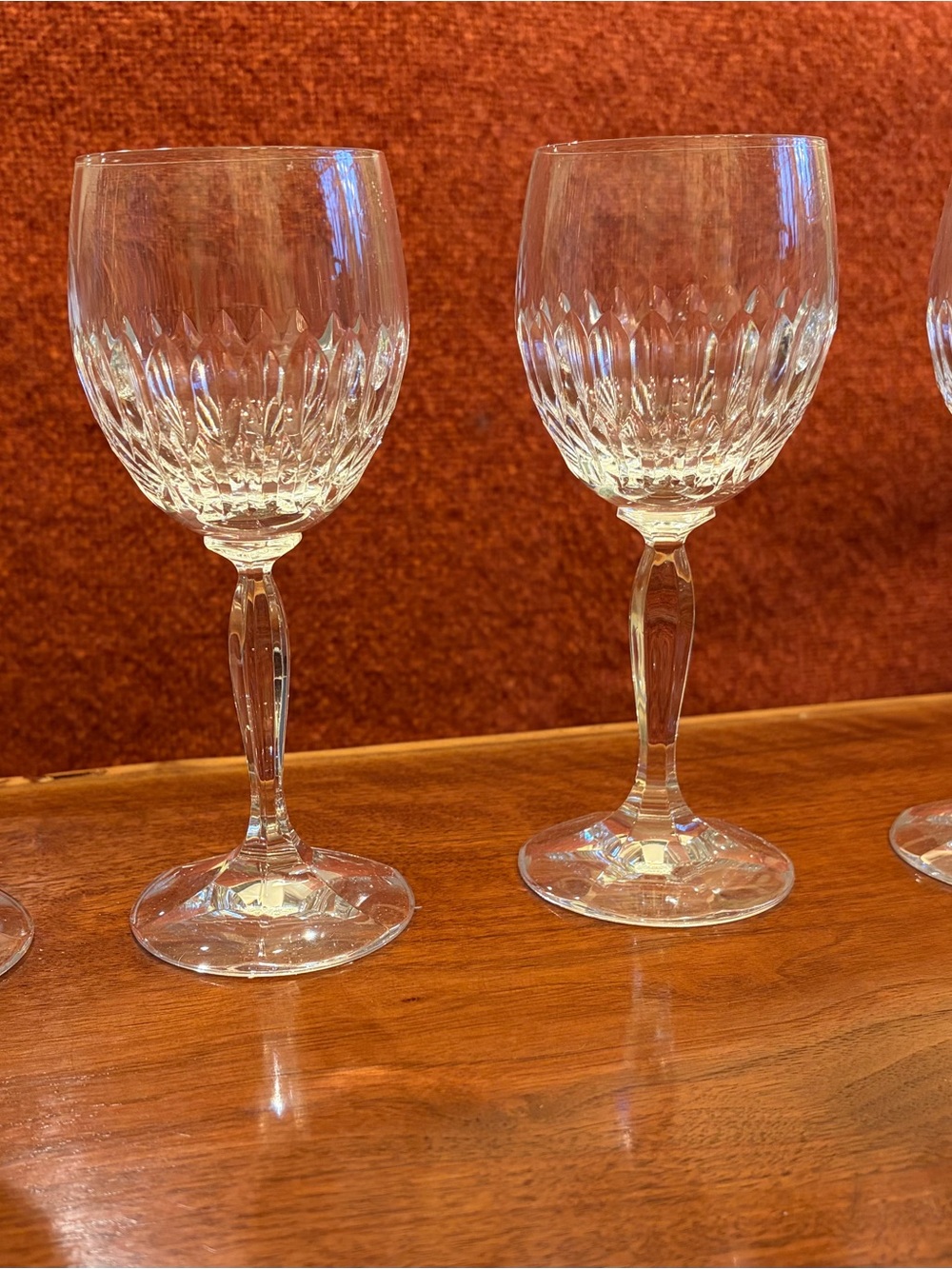 Shott Zwiesel Crystal Cut Wine Glasses - Clear Stemware (Set)